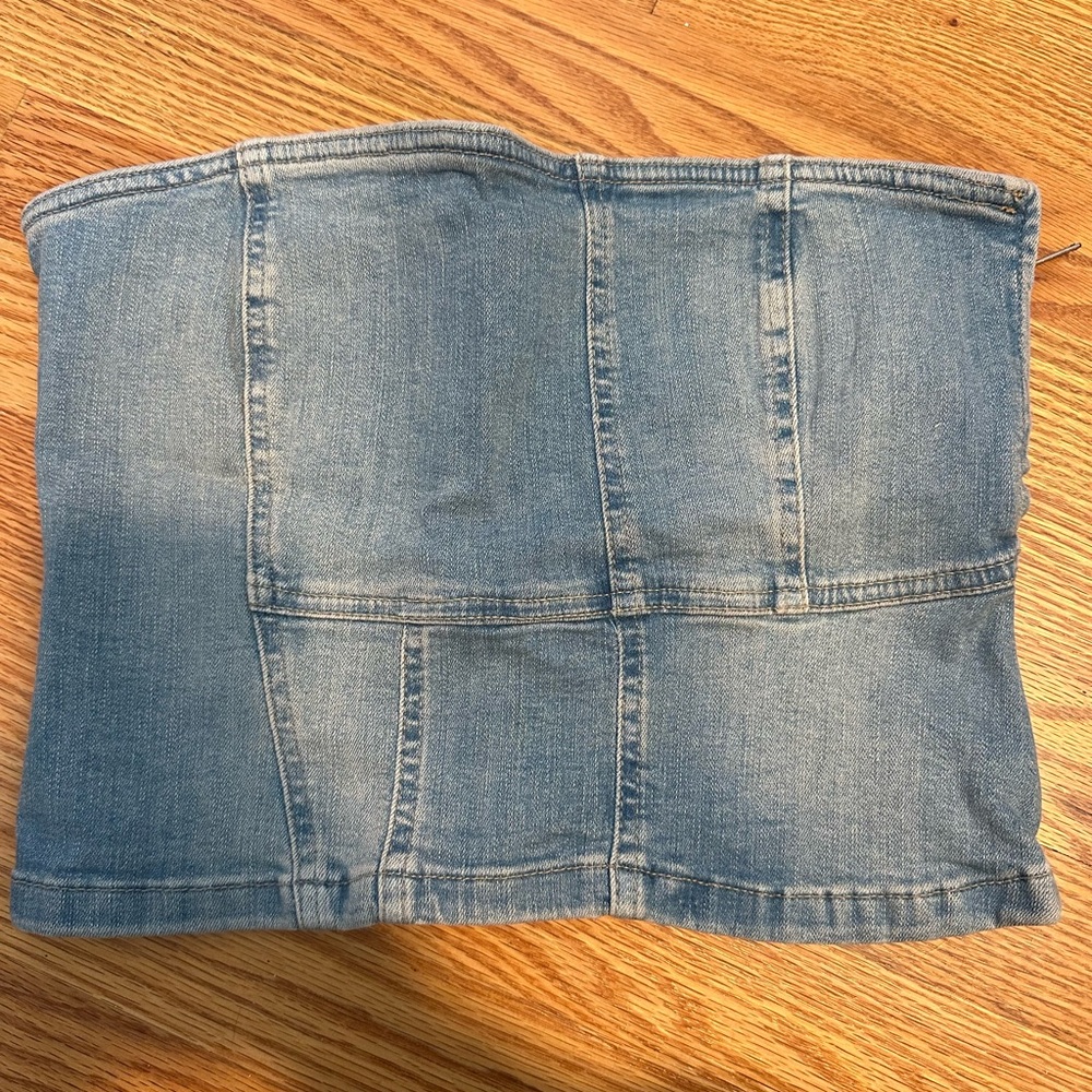 Denim Blue Tube Top